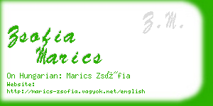 zsofia marics business card